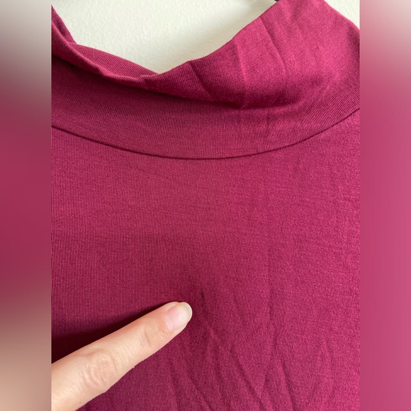 Mango pop XXL burgundy long sleeve bodysuit - Picture 4 of 10